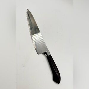 Vintage Ginsu Original Chefs Knife Stainless 8” Serrated Blade